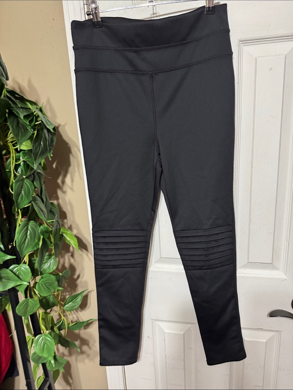 FP Movement by Free People Black Moto-Panel Leggings